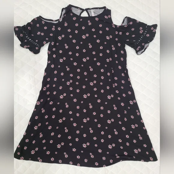 Xhilaration Dresses Xhilaration Black Floral Cold Shoulder